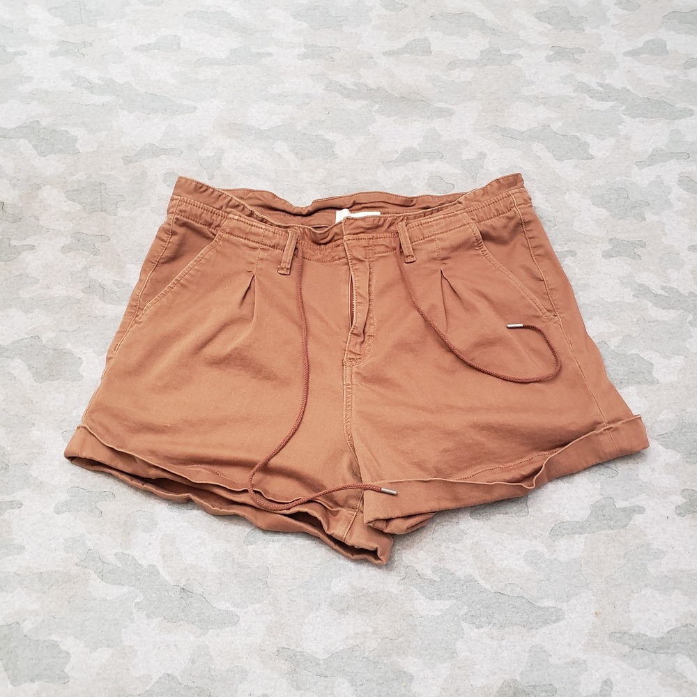 BKE Shorts Womens 33 Brown Pockets‎ Drawstring